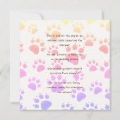 Verjaardagsuitnodiging voor kinderen in Oerwoud st Kaart (Achterkant)