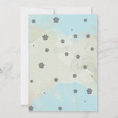 Verjaardagsuitnodiging voor kinderen met een leuke kaart (Achterkant)