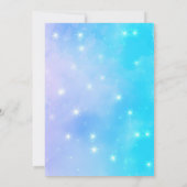 Verjaardagsuitnodiging voor kinderen met waterverf kaart (Achterkant)