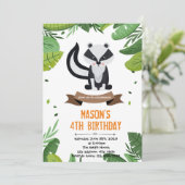 verjaardagsuitnodiging voor kunk bedankkaart (Staand voorkant)