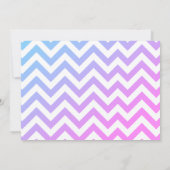 verjaardagsuitnodiging voor labels met meisjeslase bedankkaart (Achterkant)