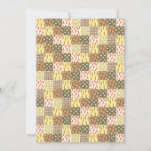 Verjaardagsuitnodiging voor meisje met konijn kaart (Achterkant)