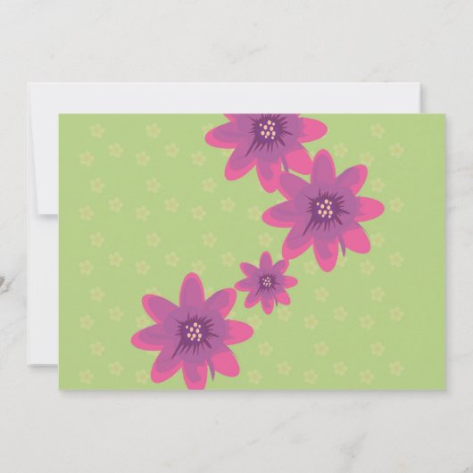 verjaardagsuitnodiging voor meisjes van Spa Party Kaart (Achterkant)