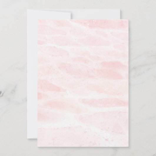 verjaardagsuitnodiging voor Mermaid Kaart (Achterkant)