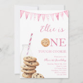 Verjaardagsuitnodiging voor One Tough Cookie Kaart (Voorkant)