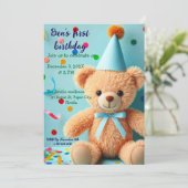 Verjaardagsuitnodiging voor peuter kaart (Staand voorkant)