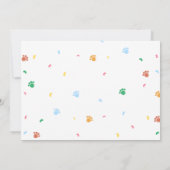 Verjaardagsuitnodiging voor puppy's hondenfeest Pa Kaart (Achterkant)