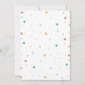 Verjaardagsuitnodiging voor puppy's hondenfeestje kaart (Achterkant)