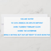 verjaardagsuitnodiging voor rogge kaart (Achterkant)