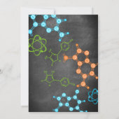 Verjaardagsuitnodiging voor Science Party Kaart (Achterkant)