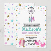 verjaardagsuitnodiging voor slaperigenaar kaart (Voorkant / Achterkant)