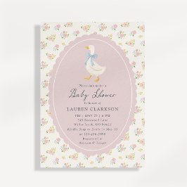 Verjaardagsuitnodiging voor Storybook Garden Goose Kaart