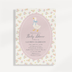 Verjaardagsuitnodiging voor Storybook Garden Goose Kaart