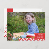 Verjaardagsuitnodiging voor Upsherin Uitnodiging Briefkaart (Voorkant / Achterkant)