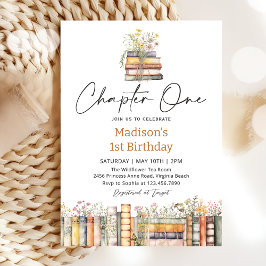 Verjaardagsuitnodiging voor verhalenboek kaart