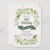 Verjaardagsuitnodiging voor volwassenen Milestone  Kaart (Voorkant)