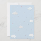 Verjaardagsuitnodiging voor waterverf piloot en vl kaart (Achterkant)