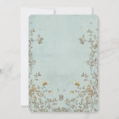 Verjaardagsuitnodiging voor Wildflower-theepartij Kaart (Achterkant)