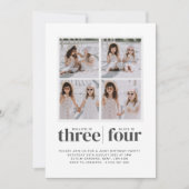 Verjaardagsuitnodiging voor zusters in de vorm van kaart (Voorkant)