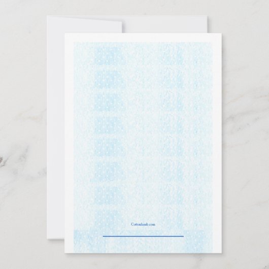 Verjaardagsuitnodiging winterweer kaart (Achterkant)