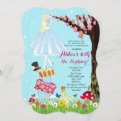 Verjaardagsuitnodigingen Alice in Wonderland Kaart (Voorkant / Achterkant)