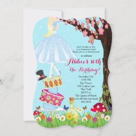 Verjaardagsuitnodigingen Alice in Wonderland Kaart