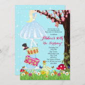 Verjaardagsuitnodigingen Alice in Wonderland Kaart (Voorkant / Achterkant)