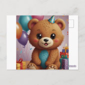 Verjaardagsuitnodigingen feesttijden Kaarten (Achterkant)