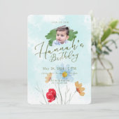 Verjaardagsuitnodigingen Kaart (Staand voorkant)