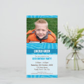 VERJAARDAGSUITNODIGINGEN MET FOTO :: dierenprint 1 (Staand voorkant)