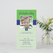 VERJAARDAGSUITNODIGINGEN MET FOTO :: leuk vierkant (Staand voorkant)