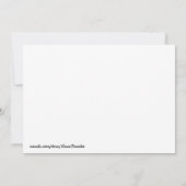 Verjaardagsuitnodigingen met kikker- en vliegen-do kaart (Achterkant)