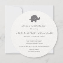 Verjaardagsuitnodigingen voor een olifantje