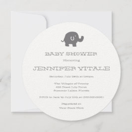 Verjaardagsuitnodigingen voor een olifantje kaart