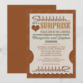 Verjaardagsuitnodigingen voor een verrassingshuwel kaart (Voorkant / Achterkant)