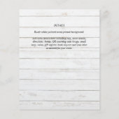 Verjaardagsuitnodigingen voor het onthullen van he (Achterkant)