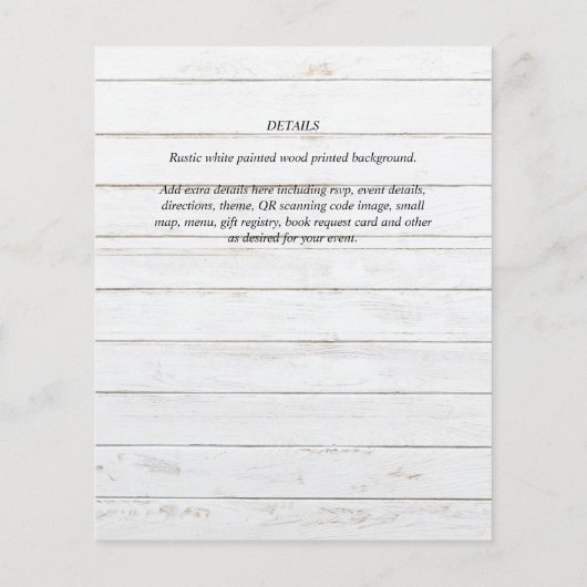 Verjaardagsuitnodigingen voor het onthullen van he (Achterkant)