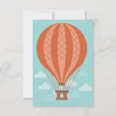 Verjaardagsuitnodigingen voor heteluchtballonnen kaart (Achterkant)