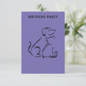 "VERJAARDAGSUITNODIGINGEN VOOR HOND & KAT PERSONAL (Staand voorkant)