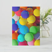 verjaardagsuitnodigingen voor kinderen ensemble kaart (Staand voorkant)