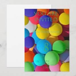 verjaardagsuitnodigingen voor kinderen ensemble kaart