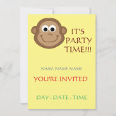 verjaardagsuitnodigingen voor kinderen ensemble kaart (Voorkant)