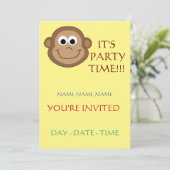 verjaardagsuitnodigingen voor kinderen ensemble kaart (Staand voorkant)