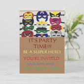 verjaardagsuitnodigingen voor kinderen ensemble kaart (Staand voorkant)