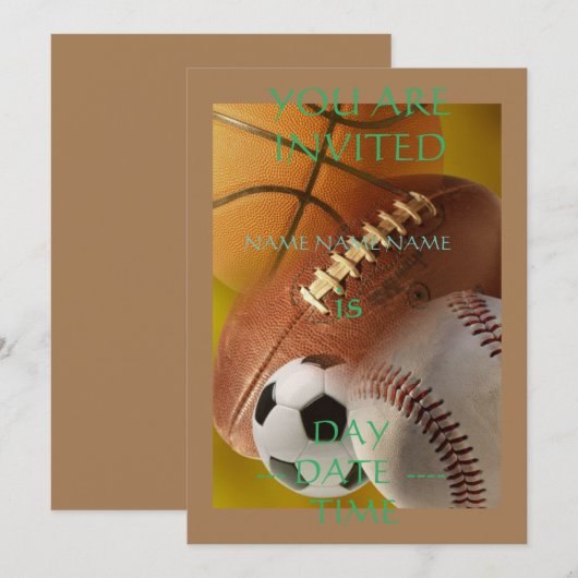 verjaardagsuitnodigingen voor kinderen ensemble kaart (Voorkant / Achterkant)