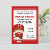 Verjaardagsuitnodigingen voor kinderen voor voetba kaart (Staand voorkant)