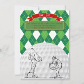 Verjaardagsuitnodigingen voor mannen - Grappig GOL Kaart (Voorkant)