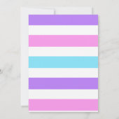 Verjaardagsuitnodigingen voor Winter Eenhoorn Kaart (Achterkant)