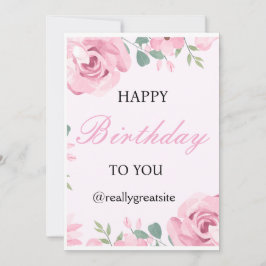 Verjaardagsuitnodigingskaart voor 1e verjaardag kaart