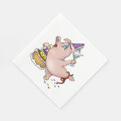 Verjaardagsvarken feesten servet (Hoek)